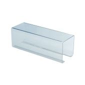 Подставка лесенка из оргстекла 30x10х10 см, толщина 3 мм, с подгибом, PL-1100100-300T3L
