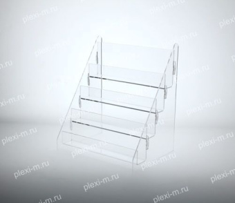 Горка витрина из оргстекла настольная, четыре яруса, SP-14-300-4