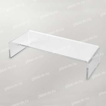Подставка подиум из оргстекла П-образная 20х7х5 см, толщина 5 мм, PP-200070-050T5