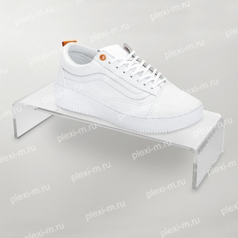 Подставка подиум из оргстекла П-образная 20х7х5 см, толщина 4 мм, PP-200070-050T4