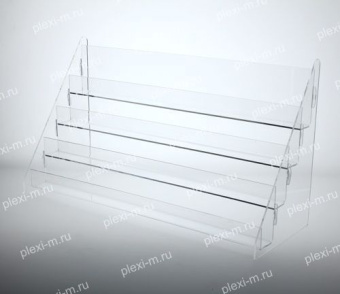 Горка витрина из оргстекла настольная, четыре яруса, SP-14-600-4